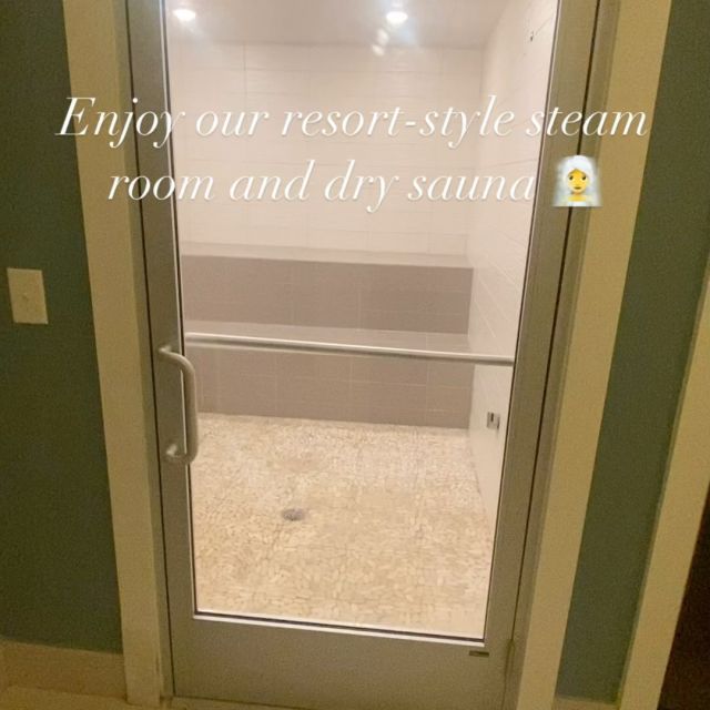 Treat yourself to our resort-style steam room and dry sauna! 🧖‍♀️